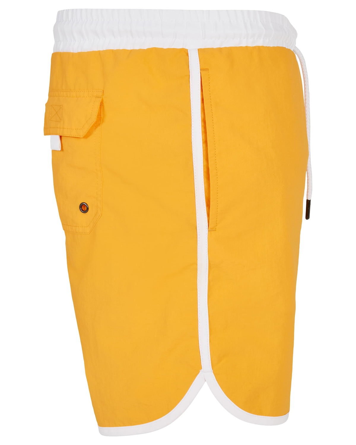 Urban Classics Retro uimashortsit - Keltainen/Valkoinen