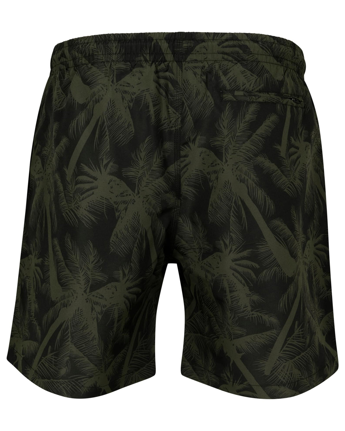 Urban Classics Pattern Palm uimashortsit - Musta/Vihreä