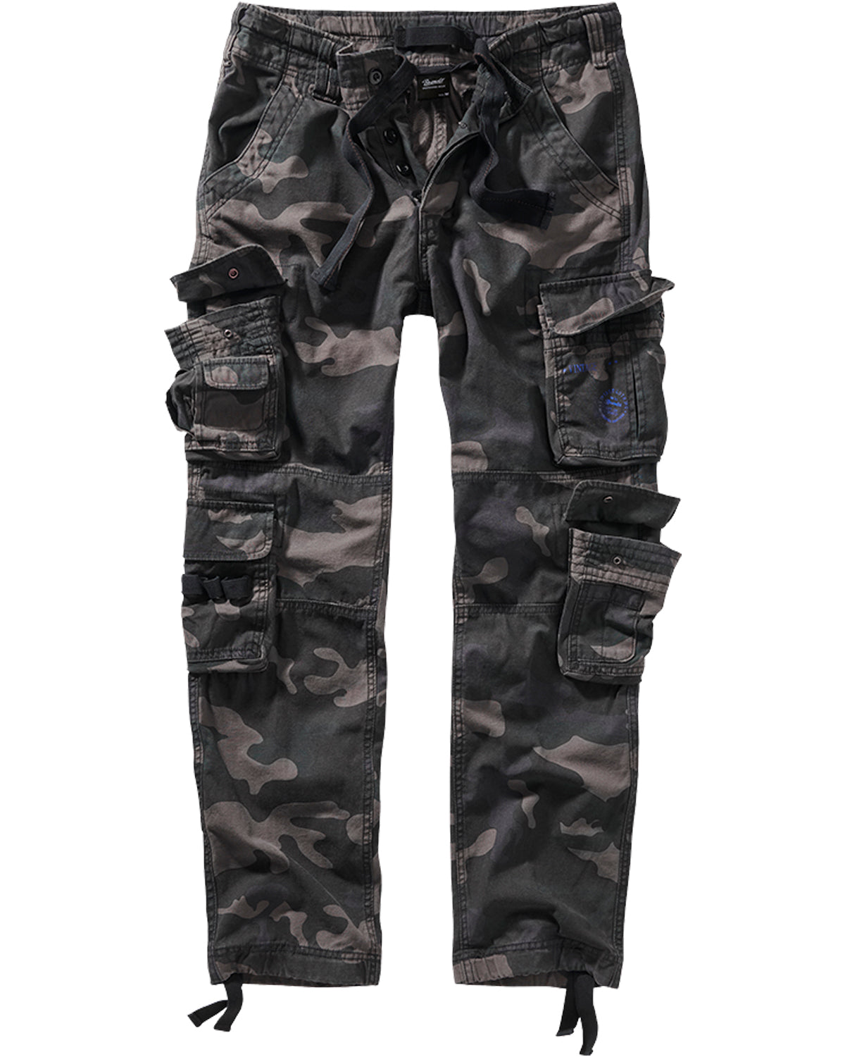 Brandit Pure slim reisitaskuhousut - Tumma camo