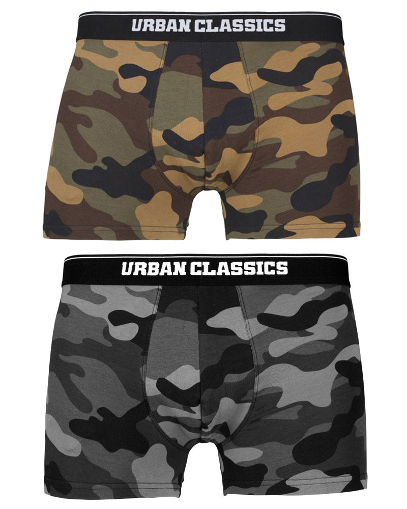 Urban Classics Bokserit 2-pack - Camo & Tumma Camo