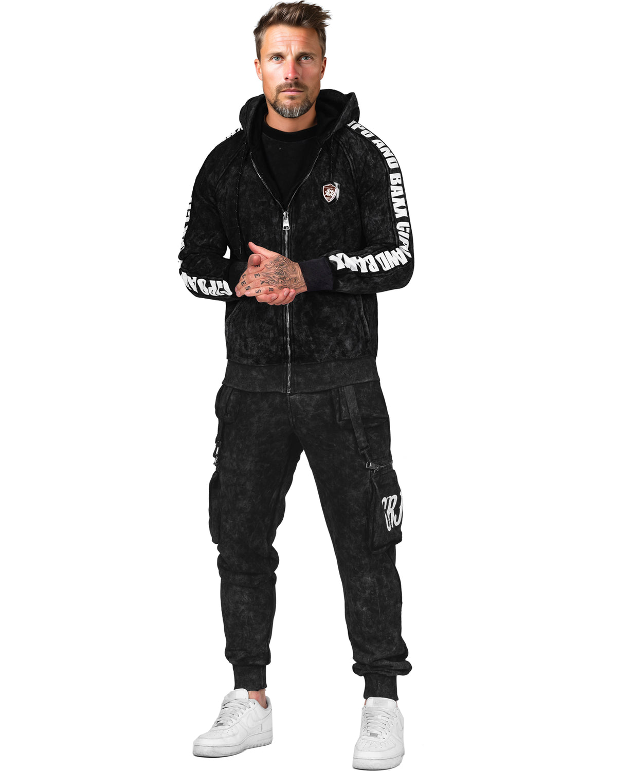 Cipo & Baxx CLR128 CBJ Collegeasu - Tummanharmaa 2XL