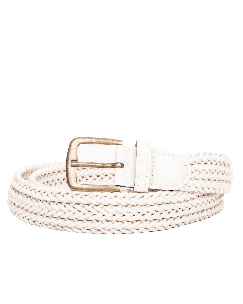 Highness Braided kangasvyö - Vaalea Beige Default Title