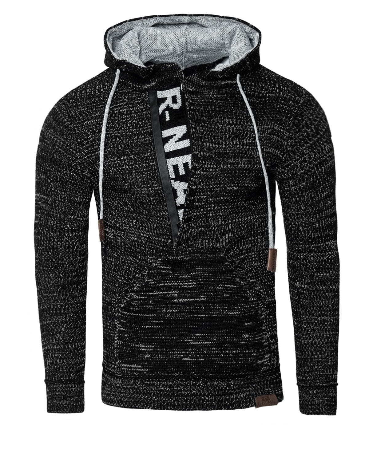Rusty Neal Dexter neulehuppari - Musta/Harmaa 4XL