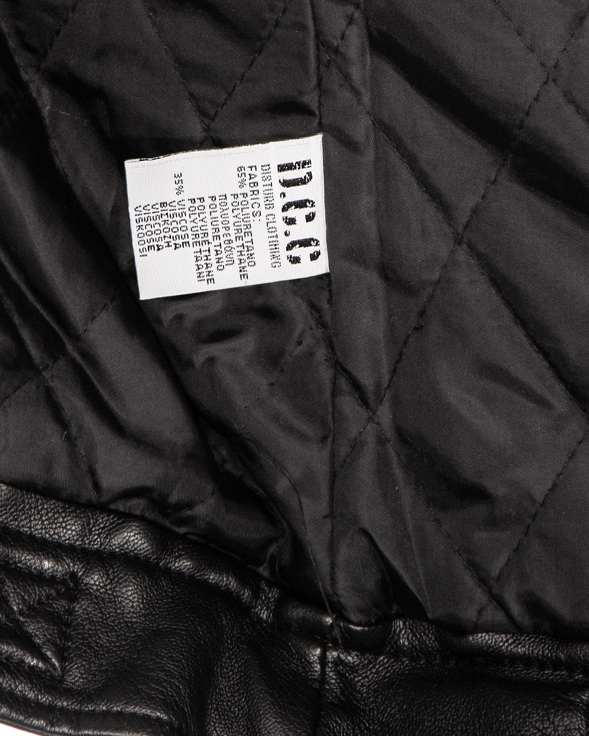 Disturb Clothing Eagle keinonahkatakki - Musta