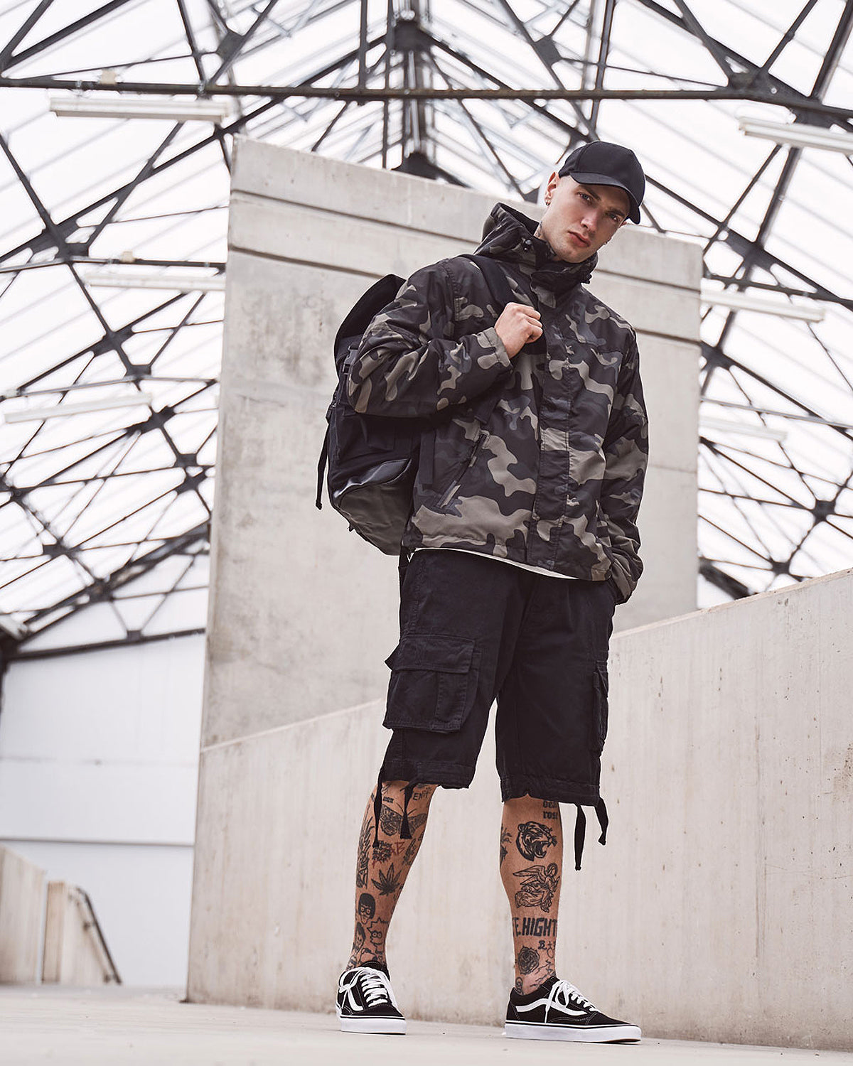 Brandit Frontzip tuulitakki - Tumma Camo