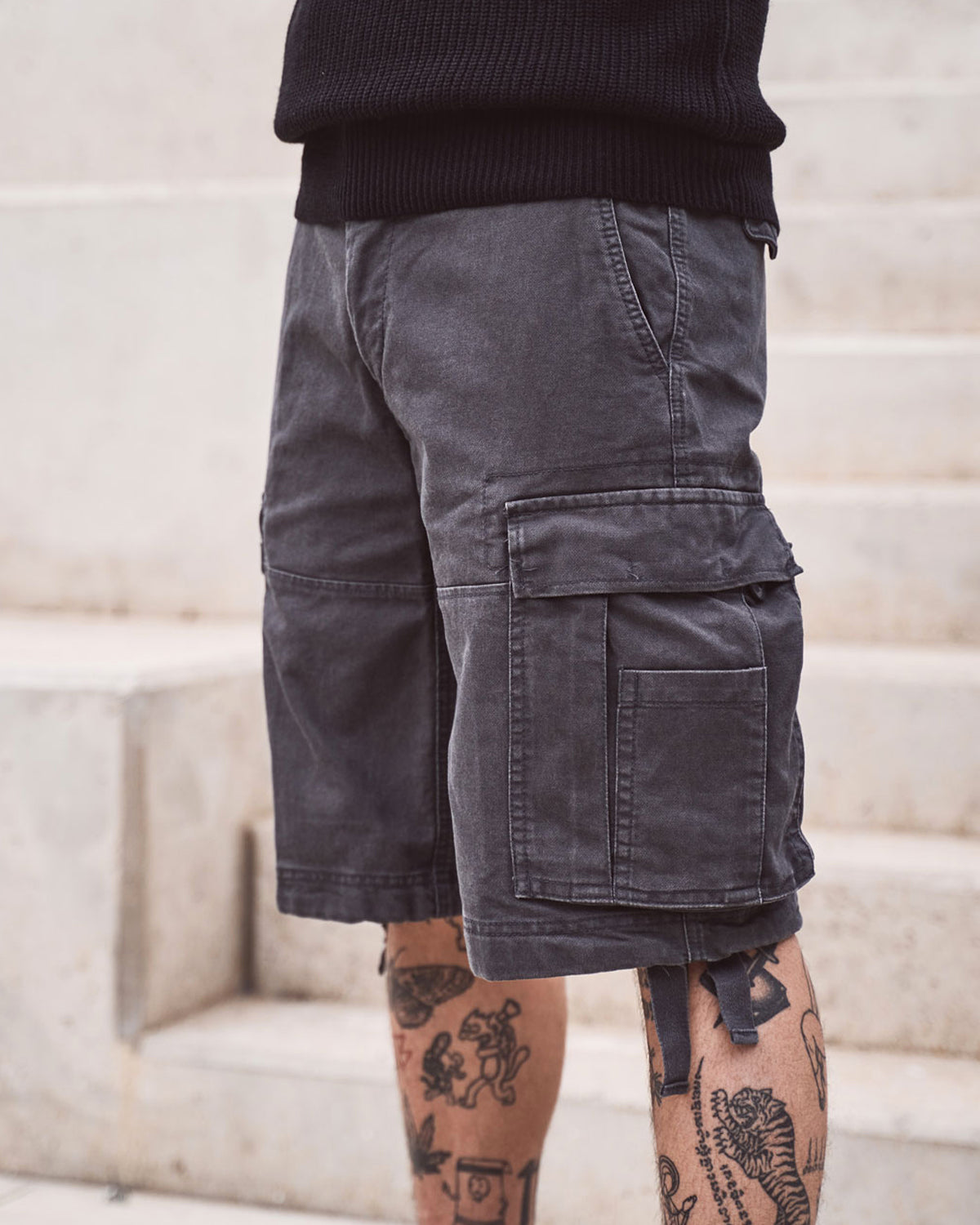 Brandit Vintage reisitaskushortsit - Tummanharmaa