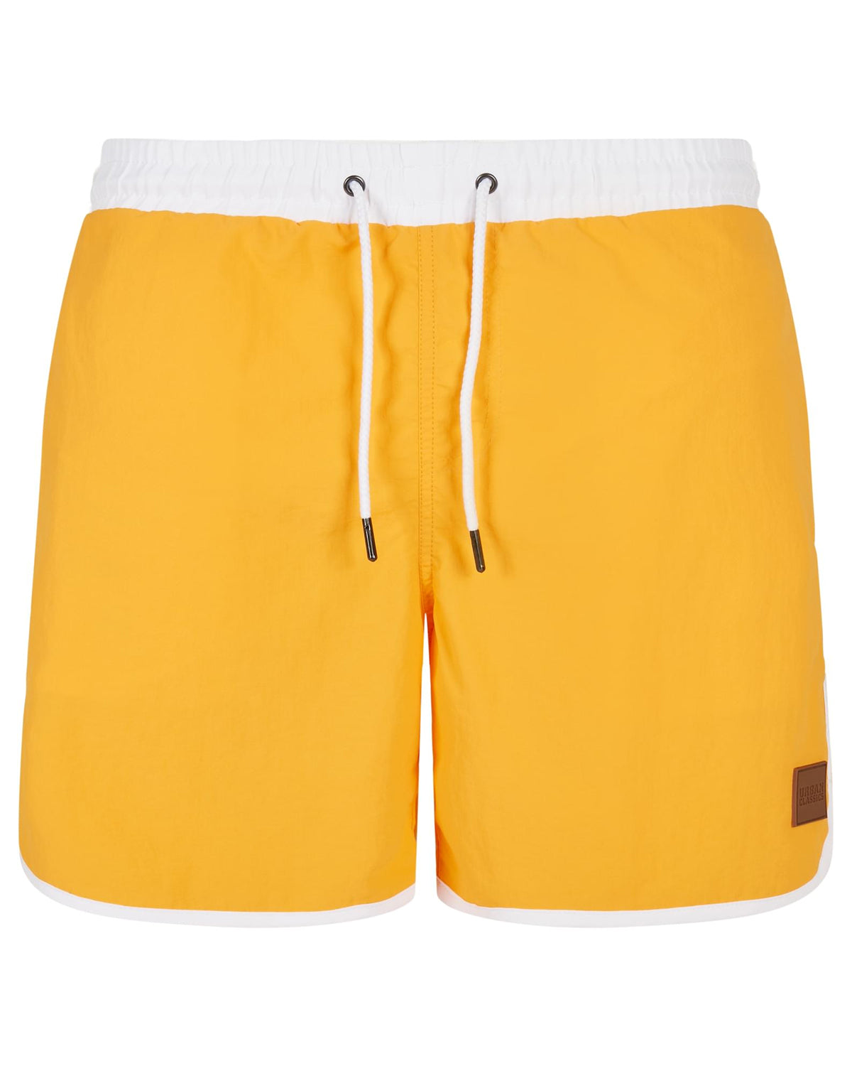 Urban Classics Retro uimashortsit - Keltainen/Valkoinen