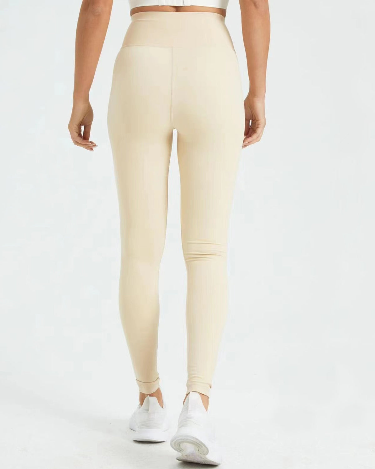 Megusto Evelyn korkeavyötäröiset leggingsit - Beige