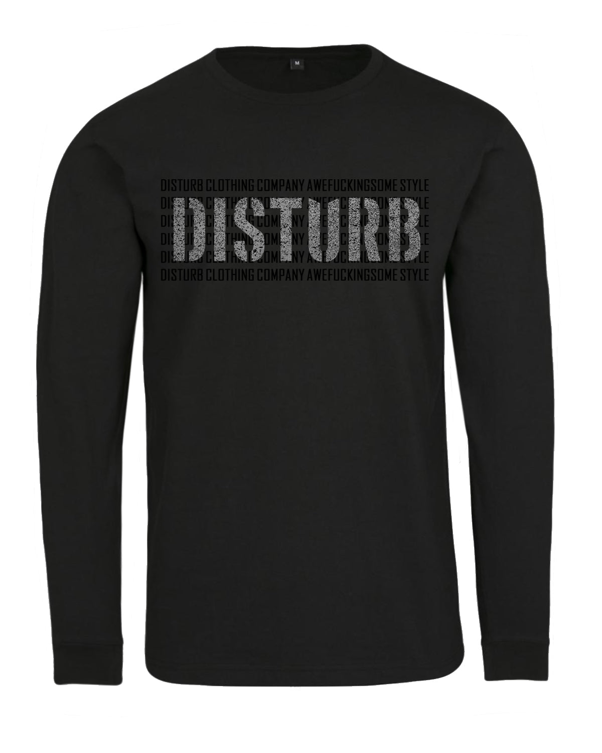 Disturb Clothing Awefuckingsome pitkähihainen - Musta 5XL