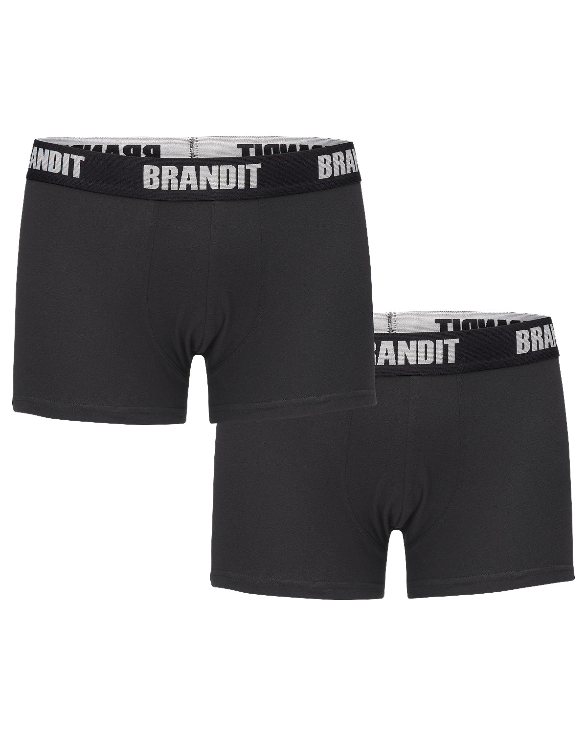 Brandit Brandit logo bokserit 2-pack - Musta & Musta