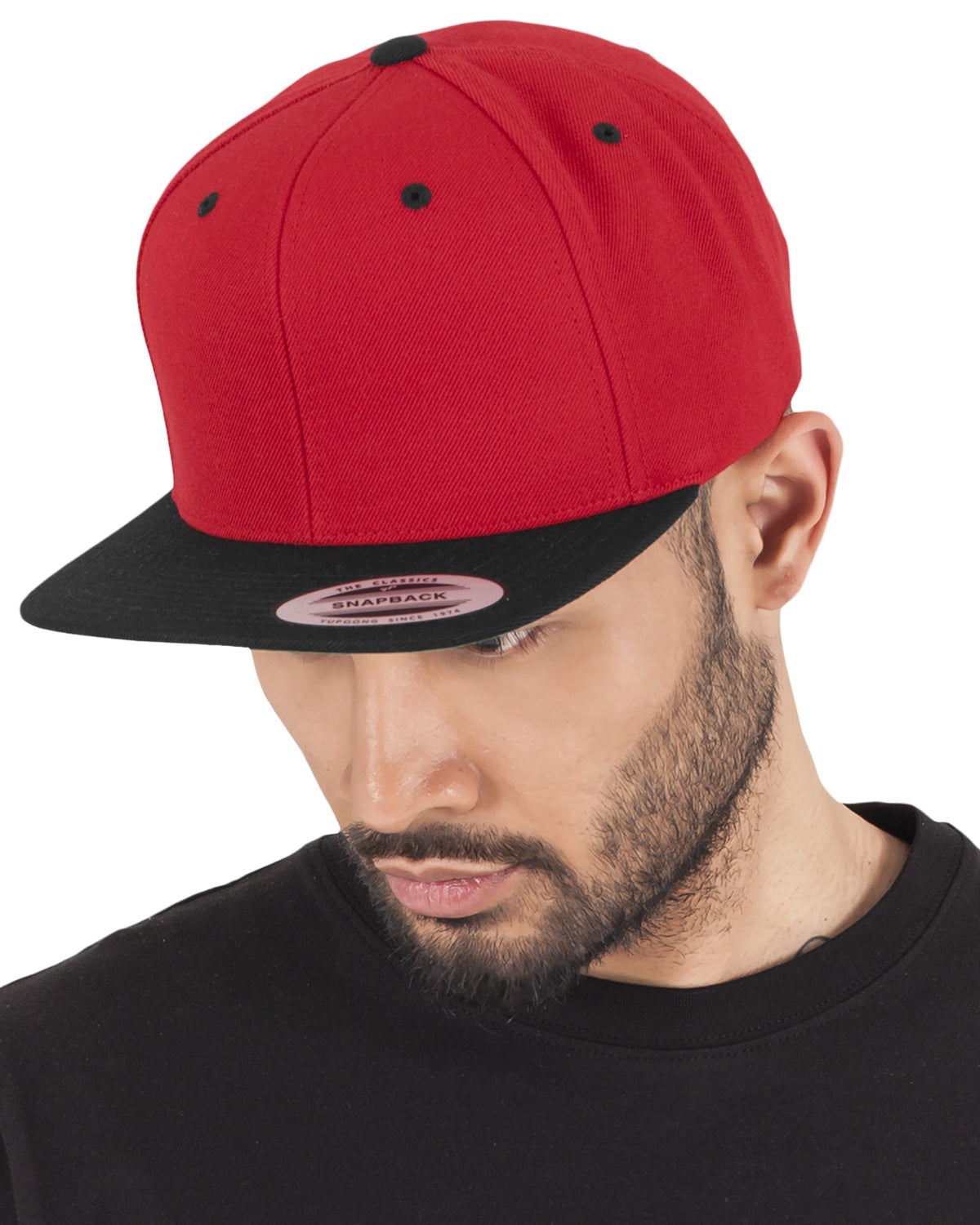 FLEXFIT 2-Tone classic snapback - Punainen/Musta Default Title