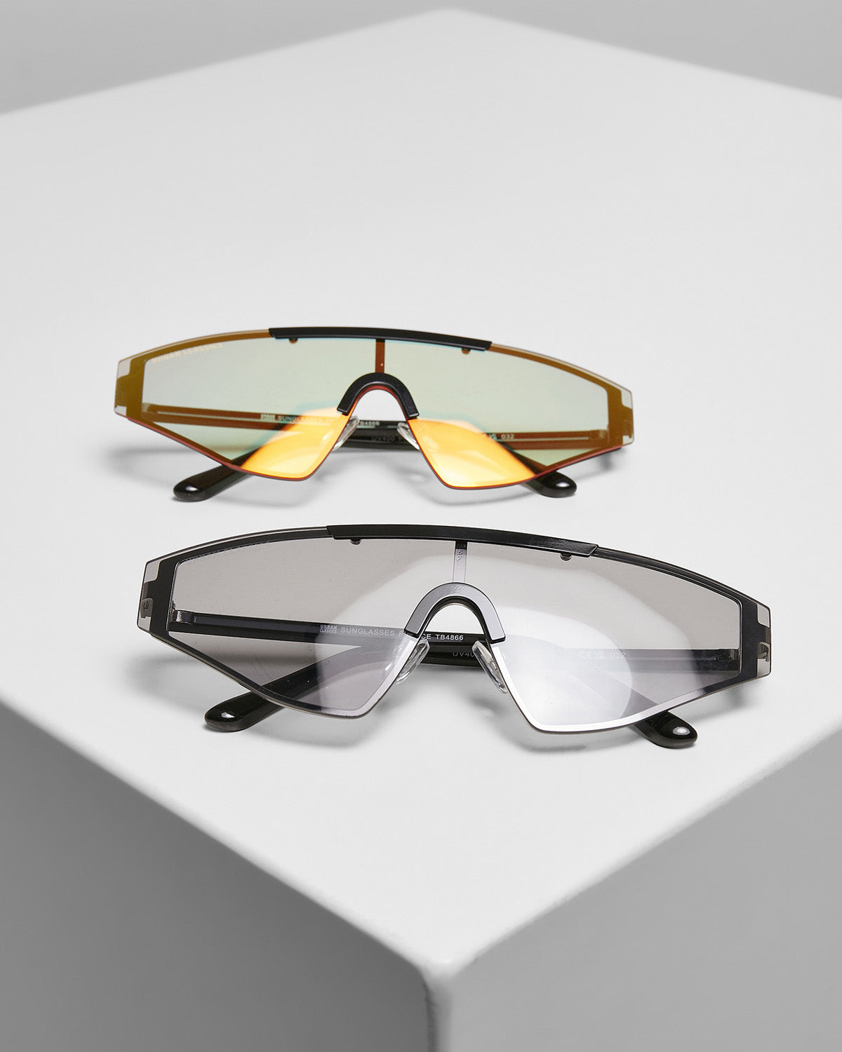 Urban Classics France 2-pack aurinkolasit - Musta/Oranssi