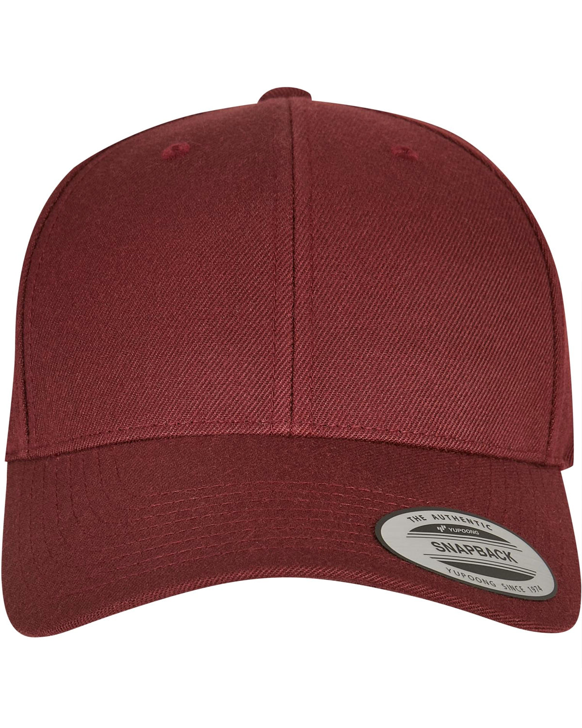 FLEXFIT Premium curved snapback - Burgundi