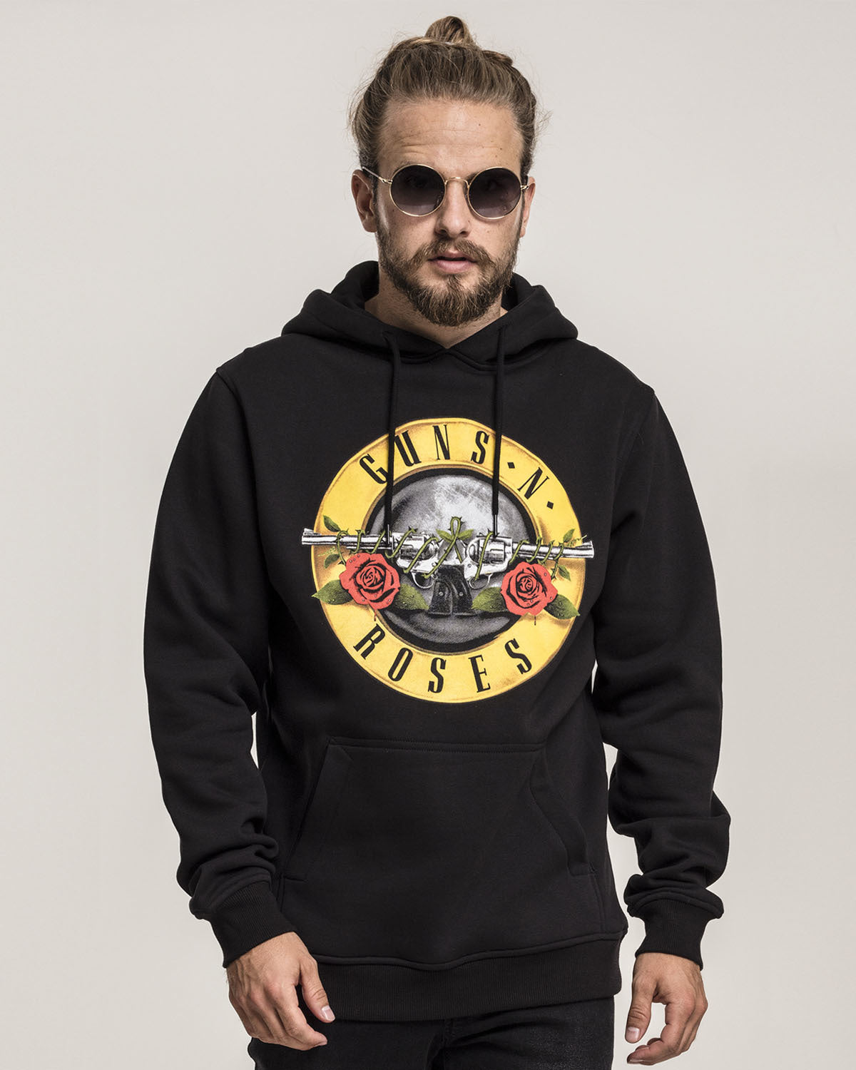 Urban Classics Guns n' Roses huppari - Musta 5XL