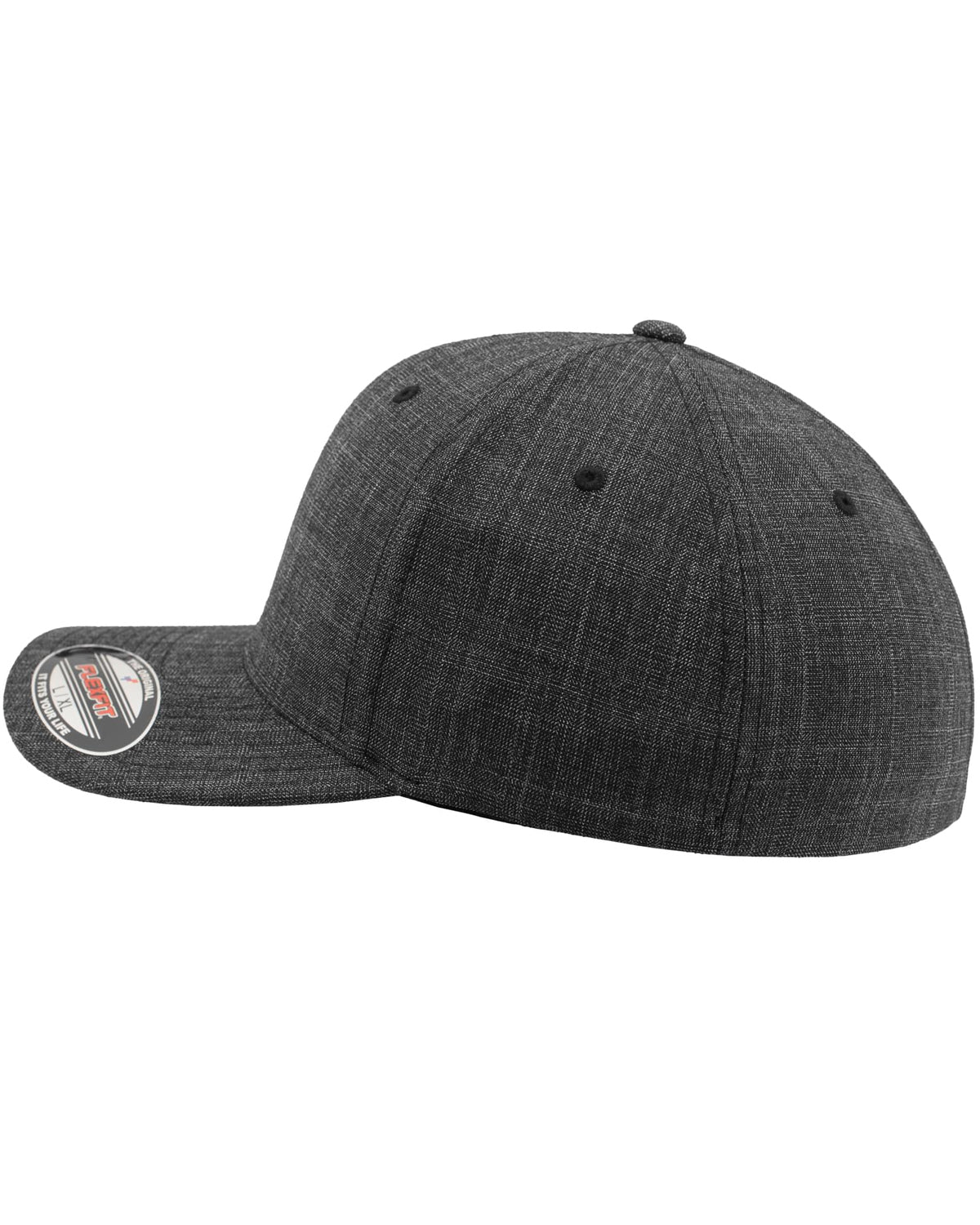FLEXFIT Flexfit fine melange lippis - Tummanharmaa