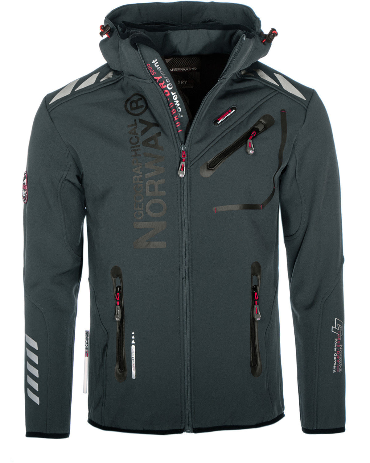Geographical Norway Royaute softshell-takki - Tummanharmaa/Musta