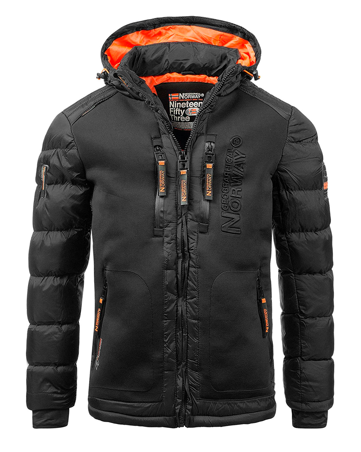 Geographical Norway Beachwood talvitakki - Musta/Oranssi