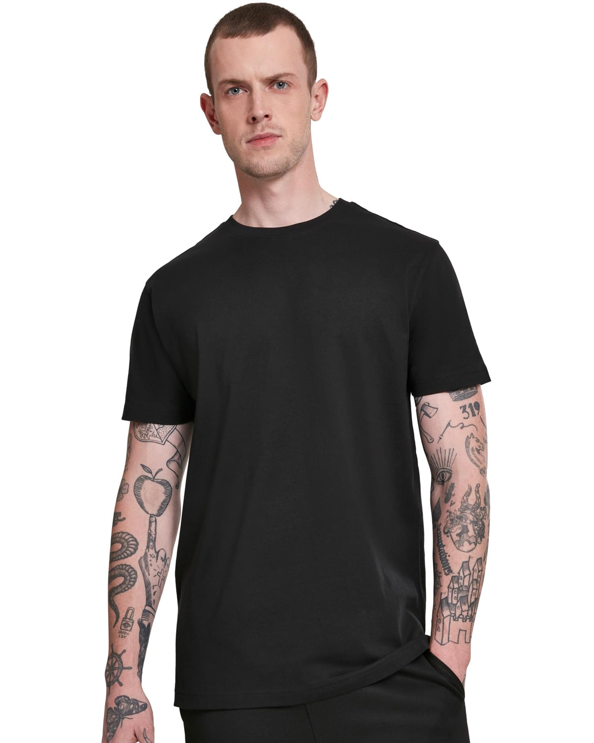 Urban Classics Basic t-paita 3-pack - Valkoinen/Musta