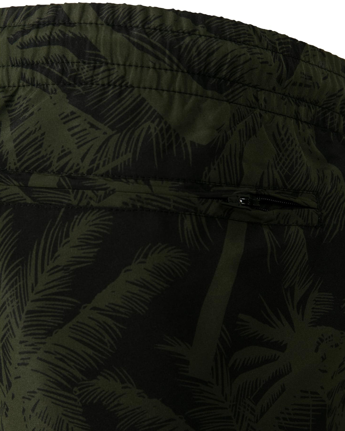 Urban Classics Pattern Palm uimashortsit - Musta/Vihreä