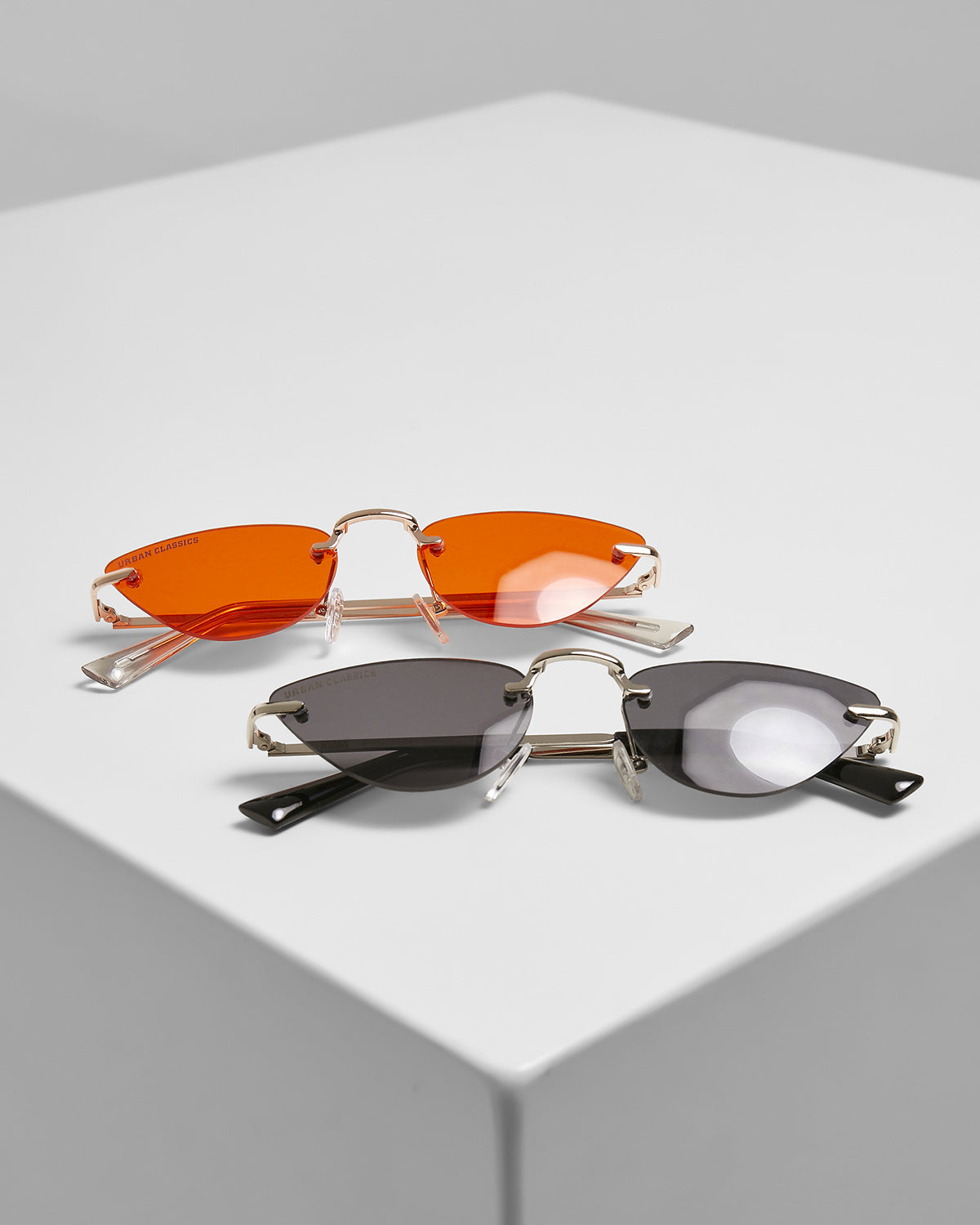 Urban Classics Manhattan 2-pack aurinkolasit - Musta/Oranssi Default Title