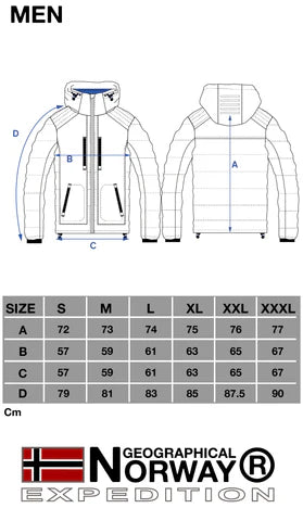Geographical Norway Beachwood talvitakki - Tummanharmaa/Sininen