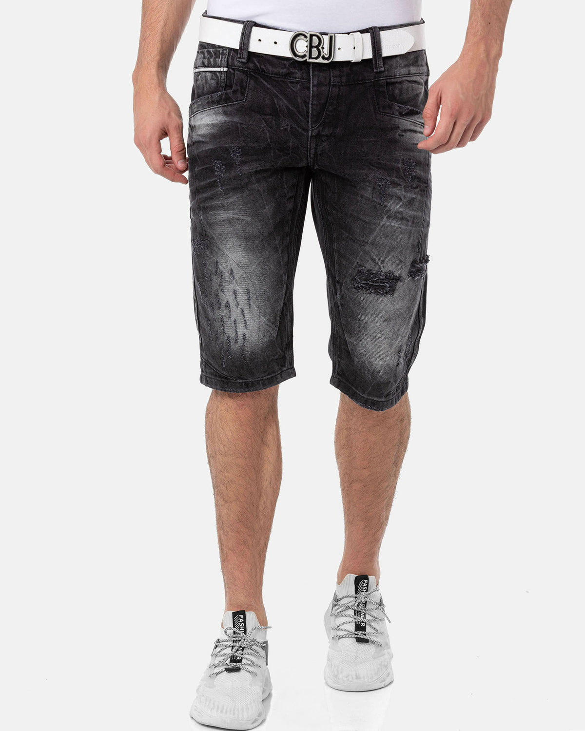Cipo & Baxx CK288 Bruce farkkushortsit - Mustat