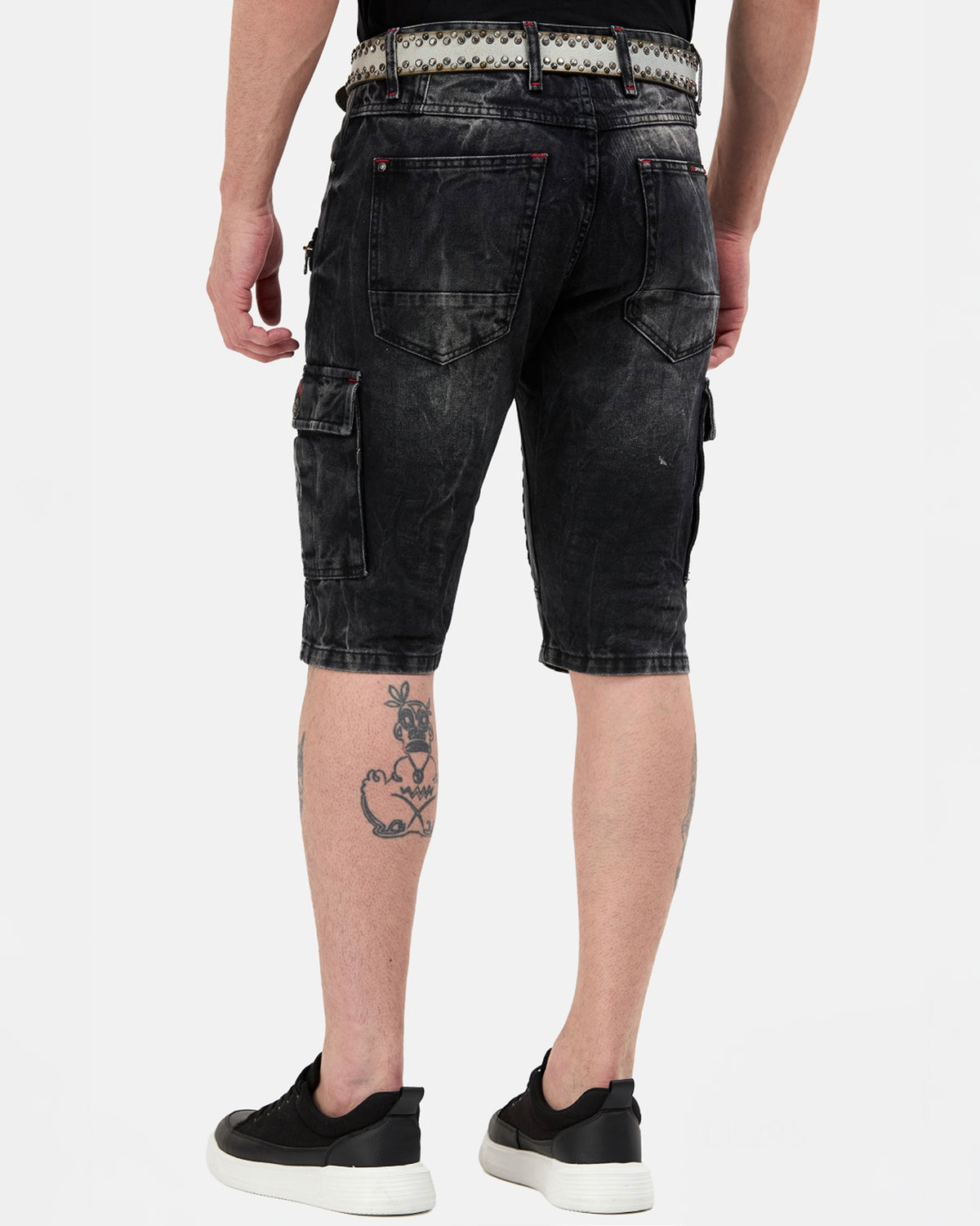 Cipo & Baxx CK295 Jensen farkkushortsit - Tummanharmaa