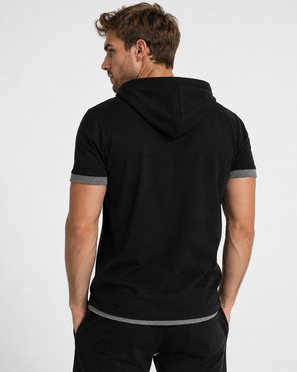 Disturb Clothing Nordic Hoodie t-paita - Musta/Harmaa