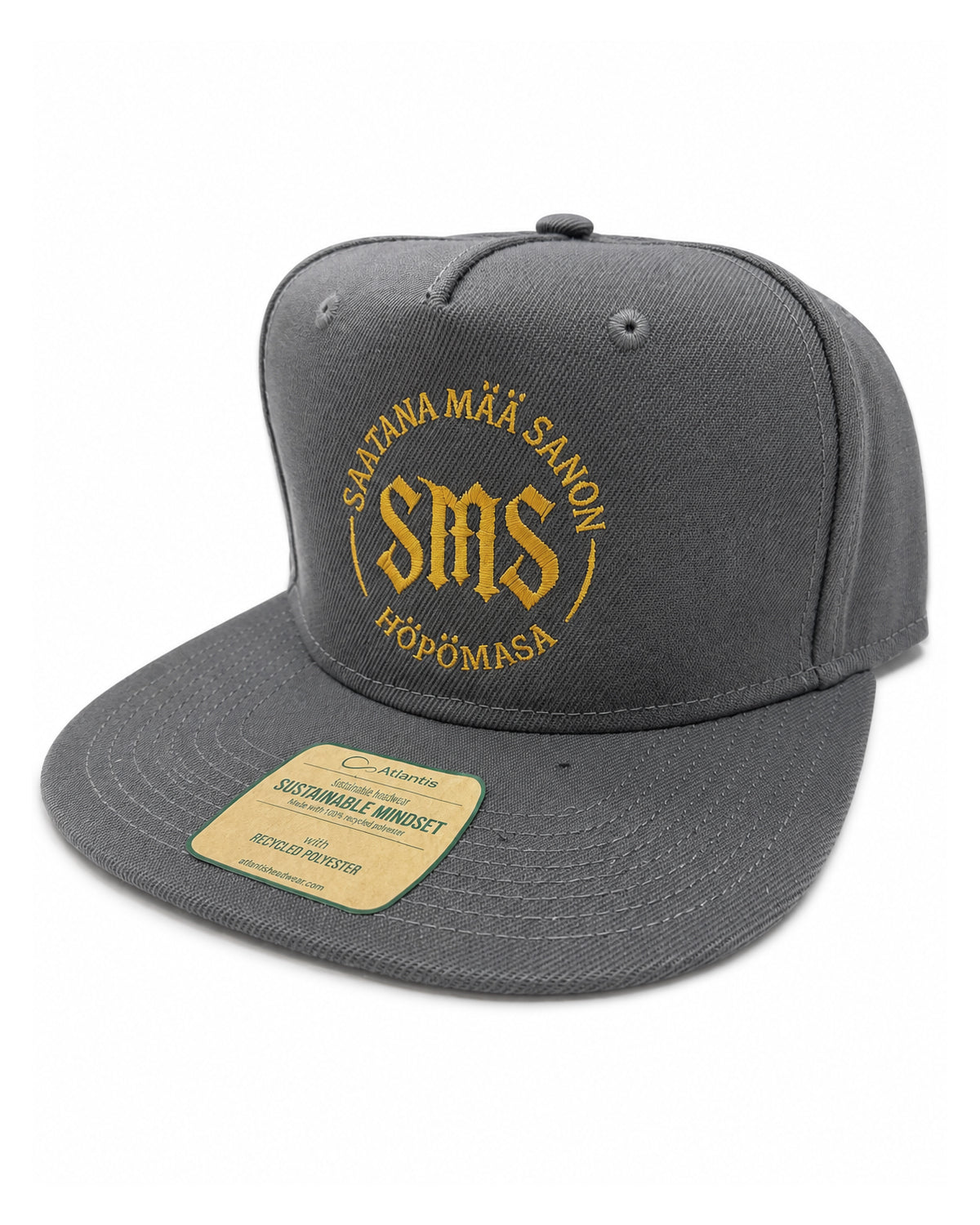 Disturb Clothing Höpömasa snapback - Tummanharmaa