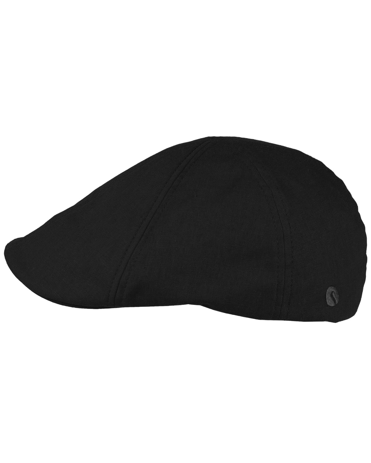 Salon Macon 56 gen linen flat cap - Musta 62