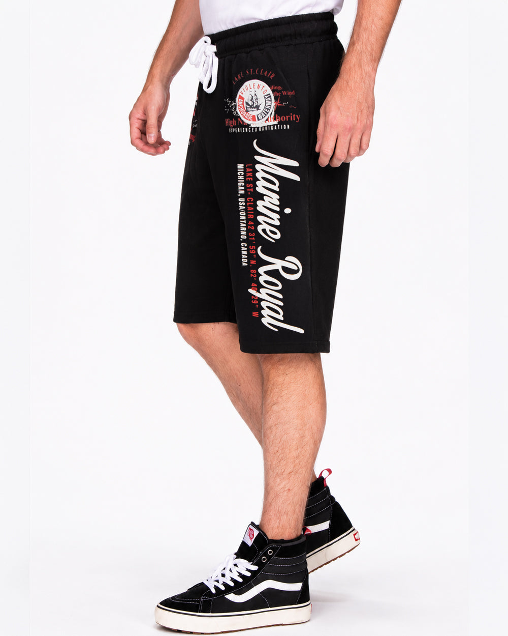 Disturb Clothing Marine Royal collegeshortsit - Musta