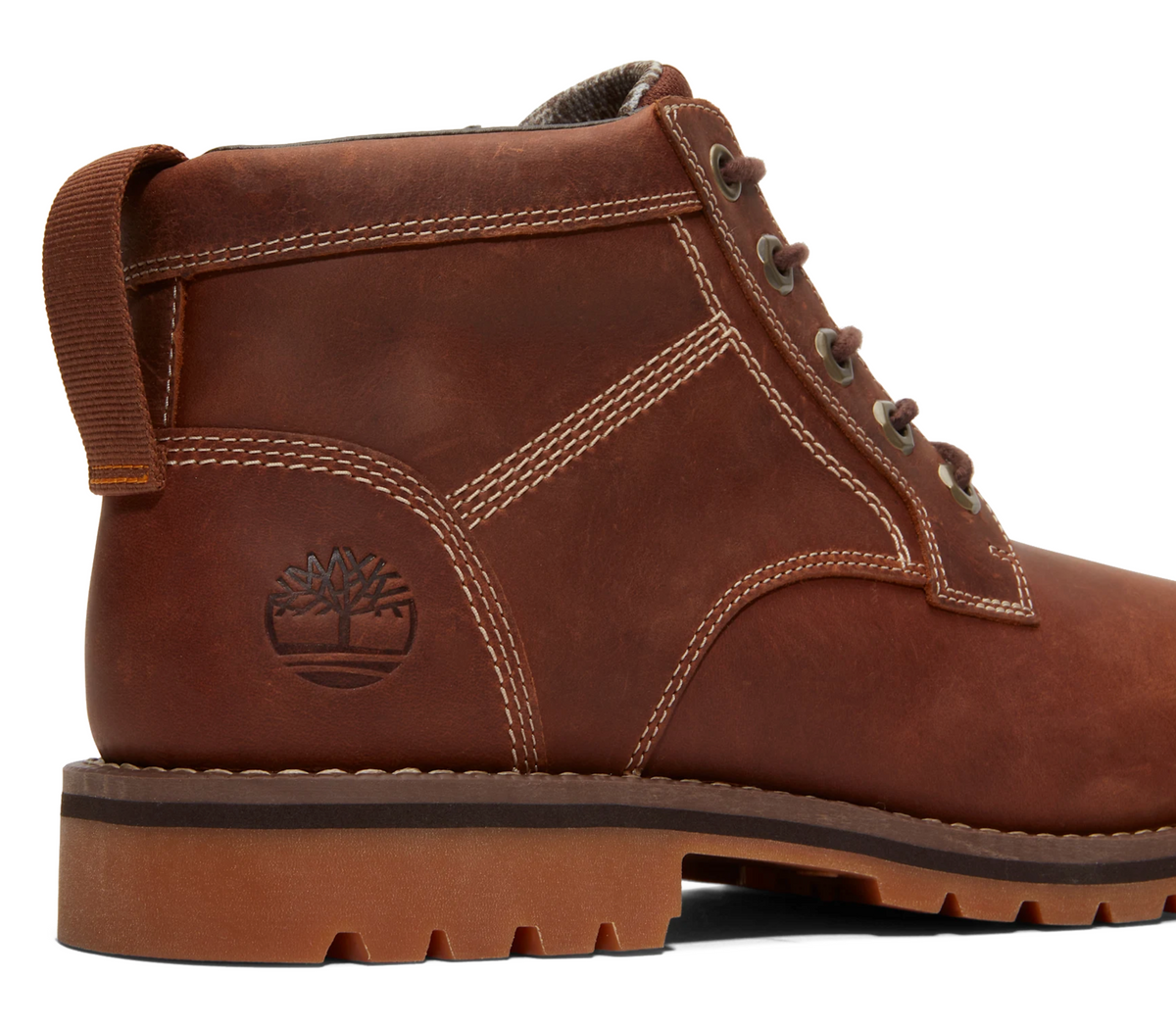 Timberland Larchmont Mid Lace nahkanilkkurit - Ruskea