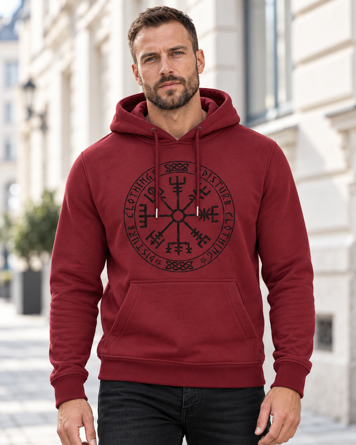 Viking Compass huppari - Burgundi