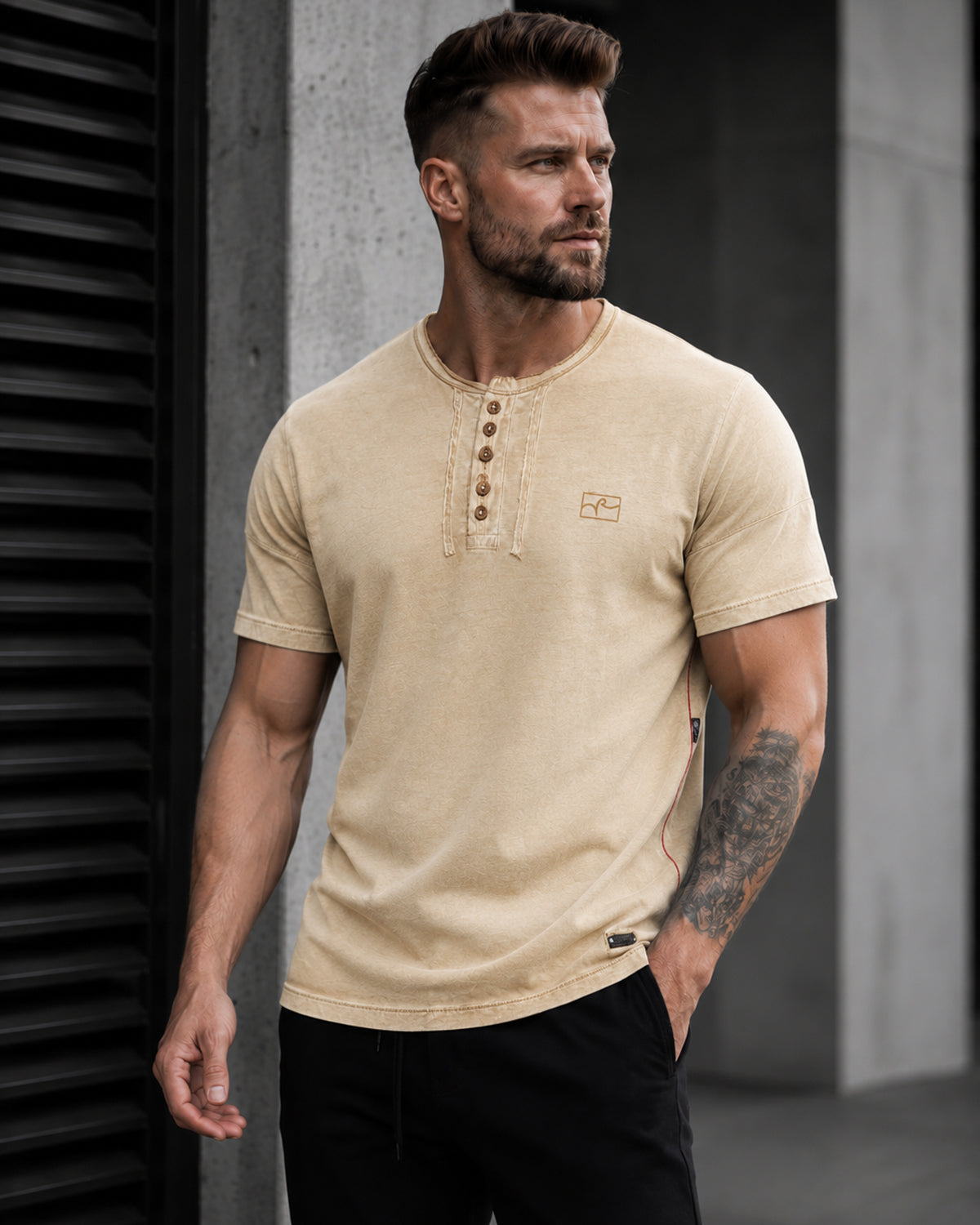 Rusty Neal Nate t-paita - Beige 2XL