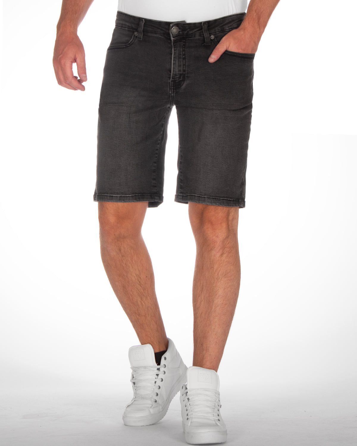 Urban Classics Relaxed fit farkkushortsit - Musta
