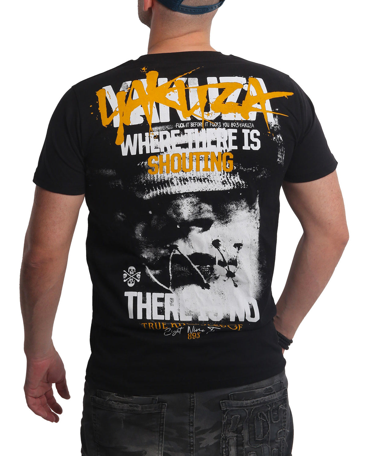 Yakuza Ink Shouting t-paita - Musta