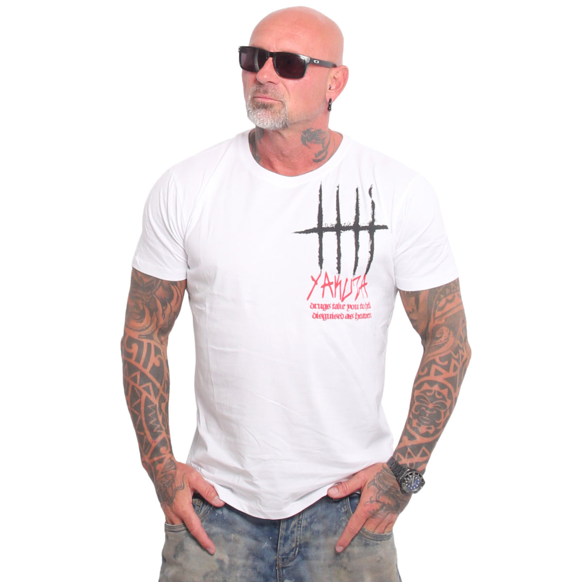 Yakuza Ink Disguised t-paita - Valkoinen