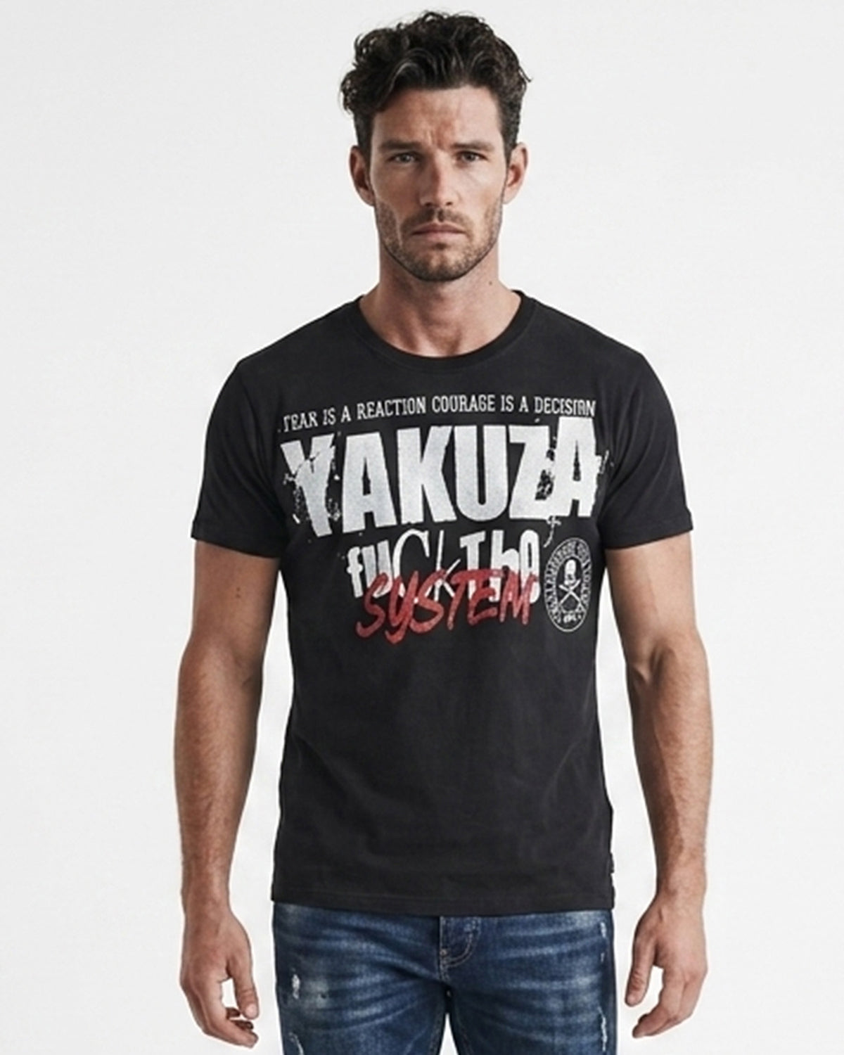 Yakuza Ink Reaction t-paita - Musta 4XL