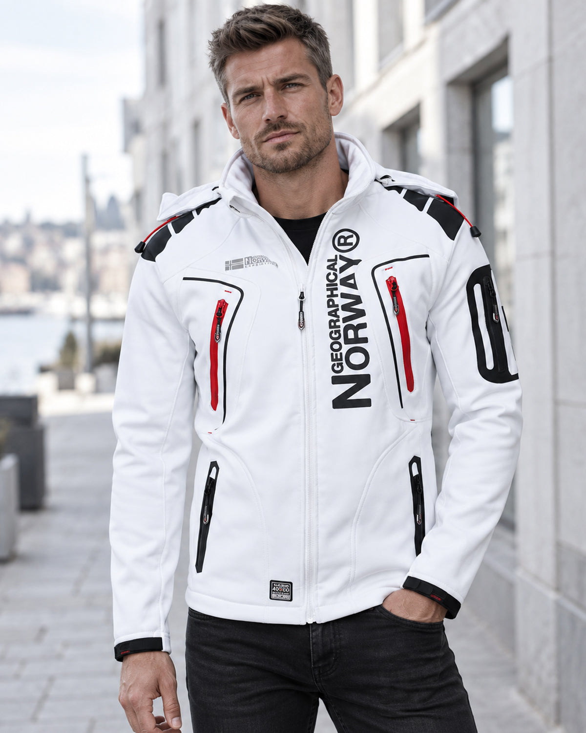 Geographical Norway Tambour-Taco softshelltakki - Valkoinen
