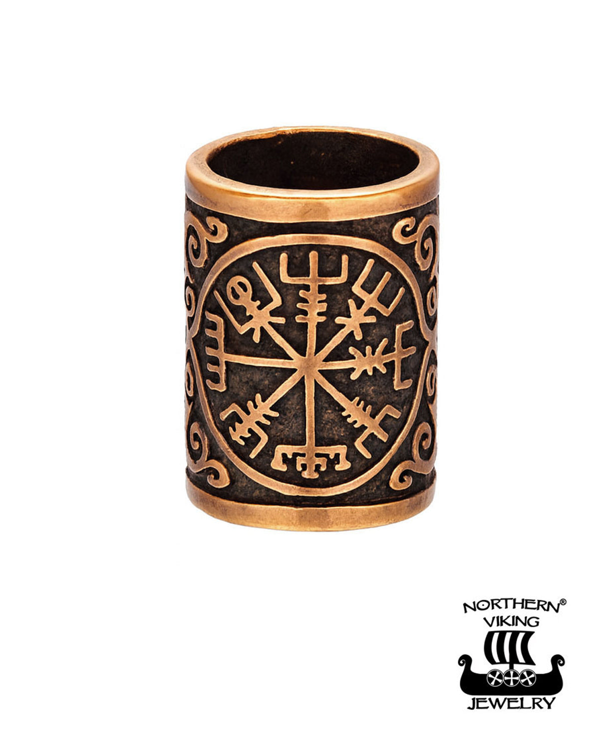 Northern Viking Jewelry Vegvisir partakoru - Pronssi