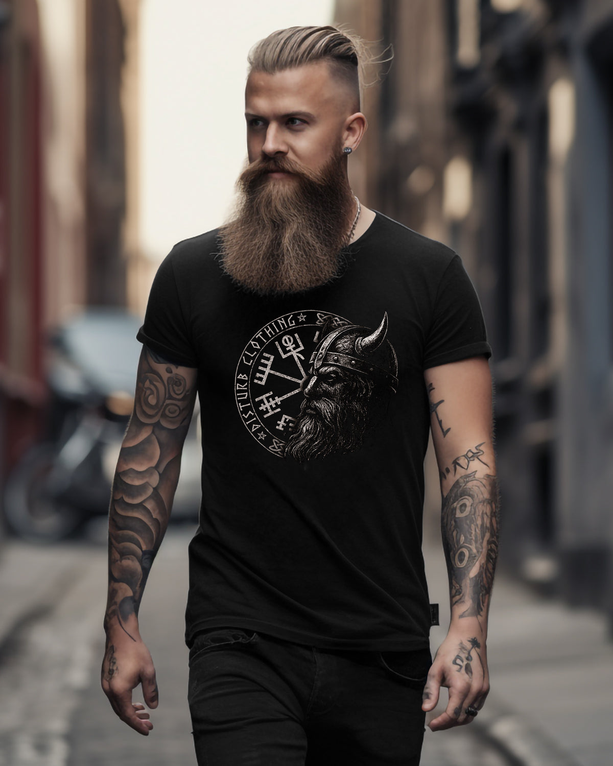 Disturb Clothing Viking Soldier t-paita - Musta 5XL