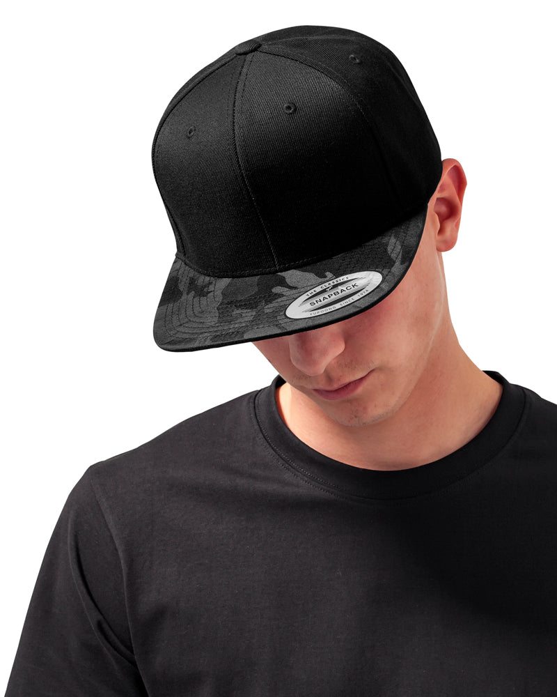 FLEXFIT Visor snapback - Musta camo