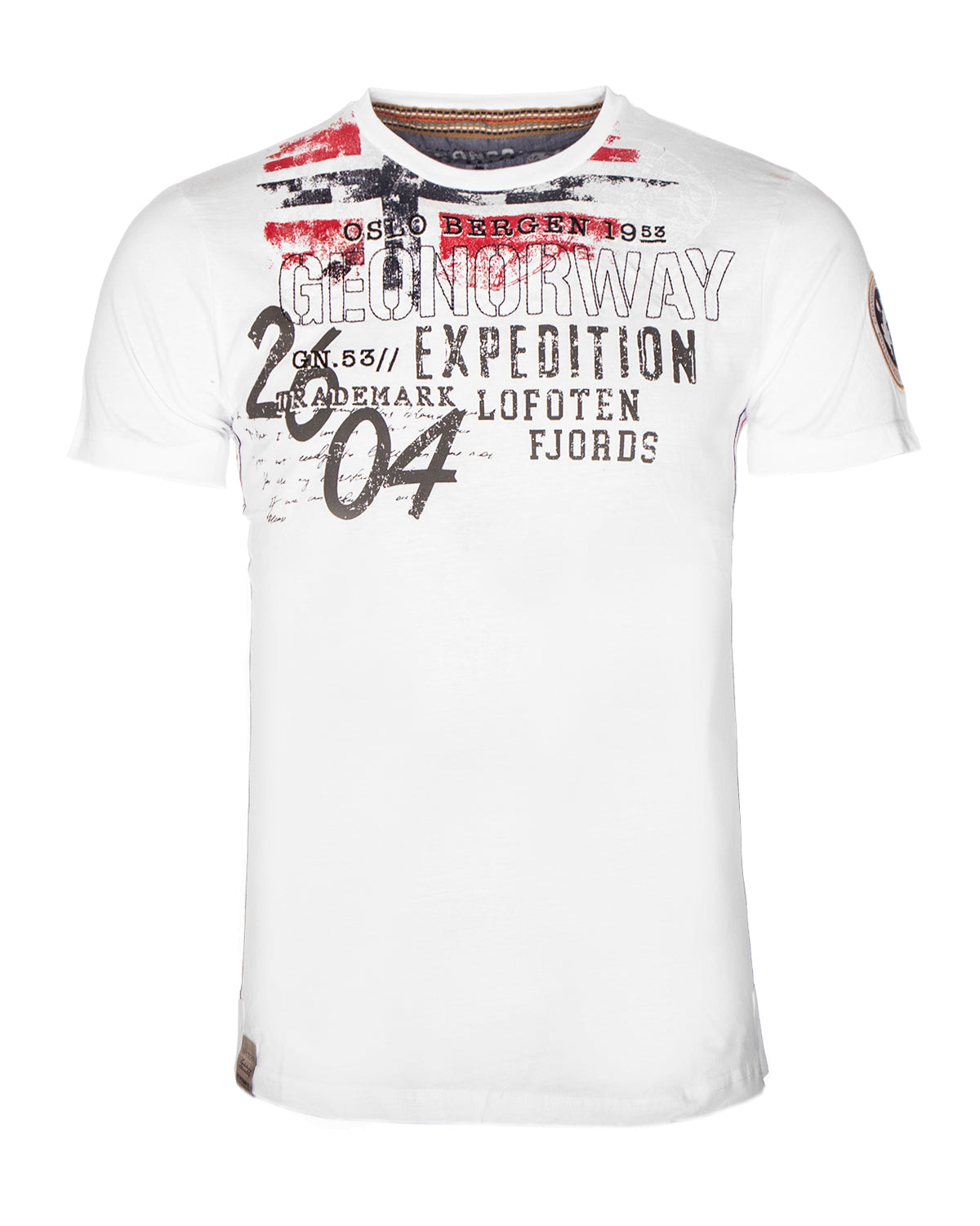 Geographical Norway Jelegant t-paita - Valkoinen