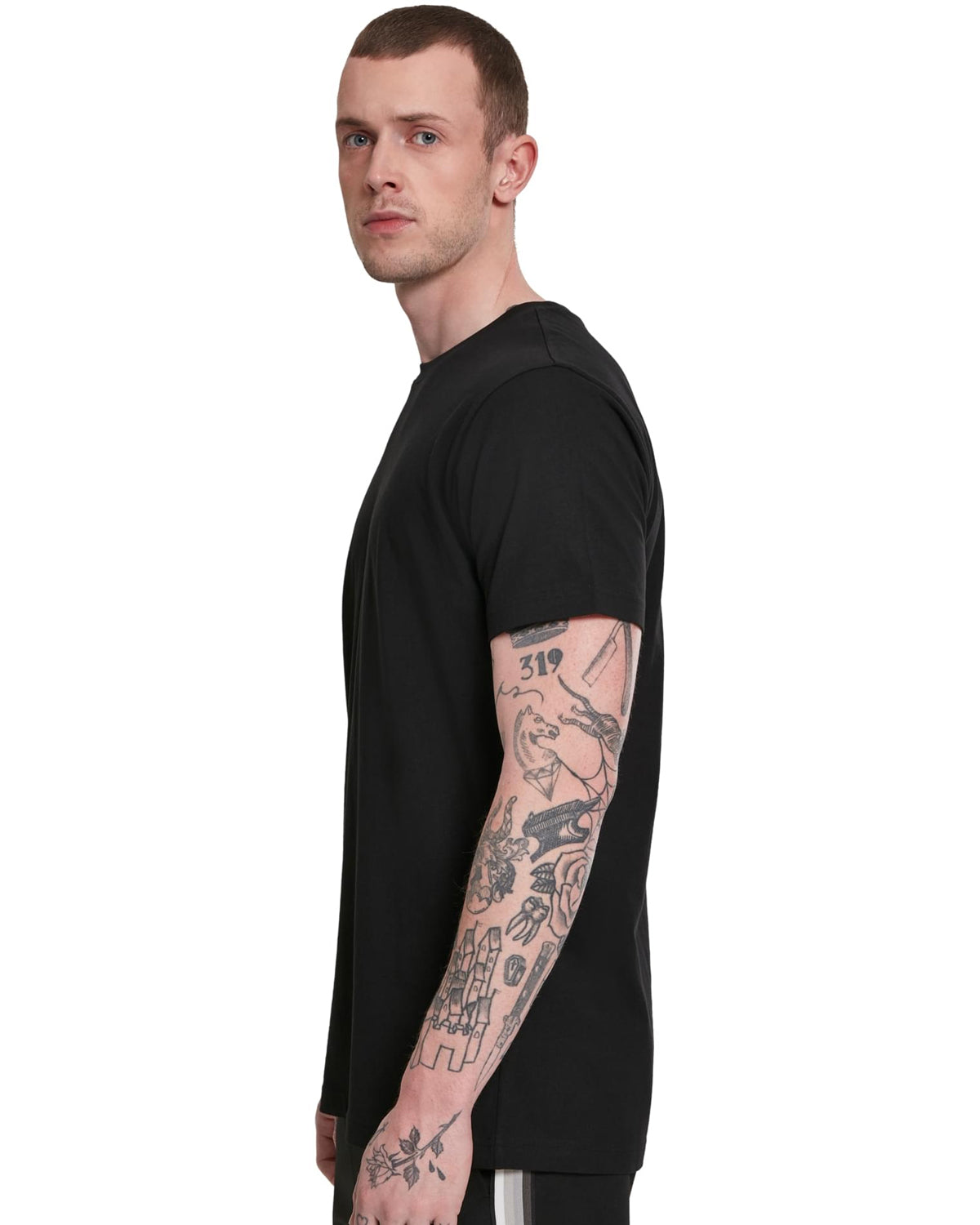 Urban Classics Basic t-paita 3-pack - Valkoinen/Musta