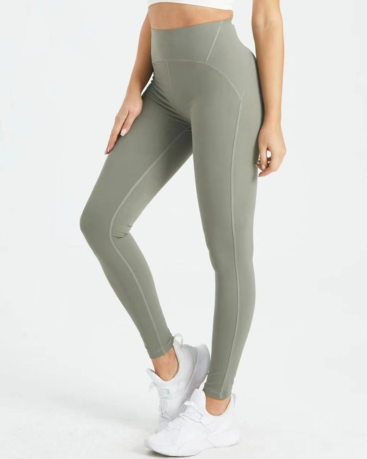 Megusto Zara korkeavyötäröiset leggingsit - Vihreä XL