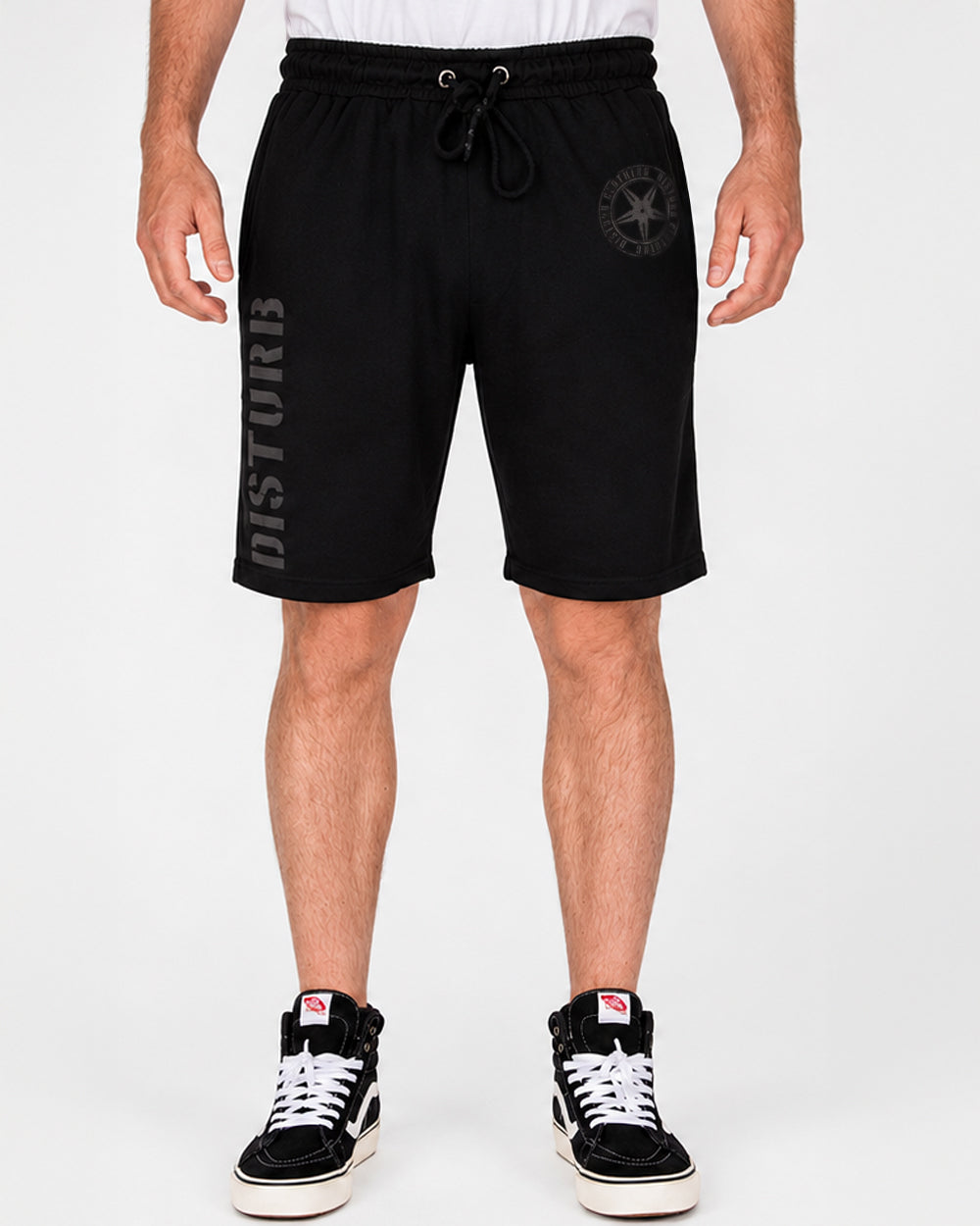 Disturb Clothing Disturb collegeshortsit - Musta/Musta