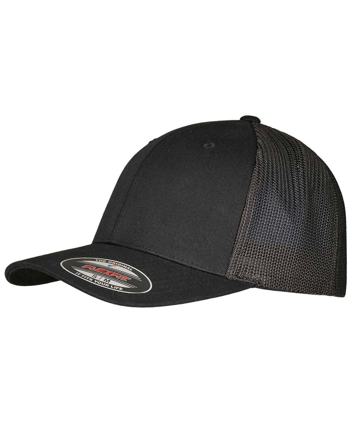 FLEXFIT Recycled mesh lippis - Musta