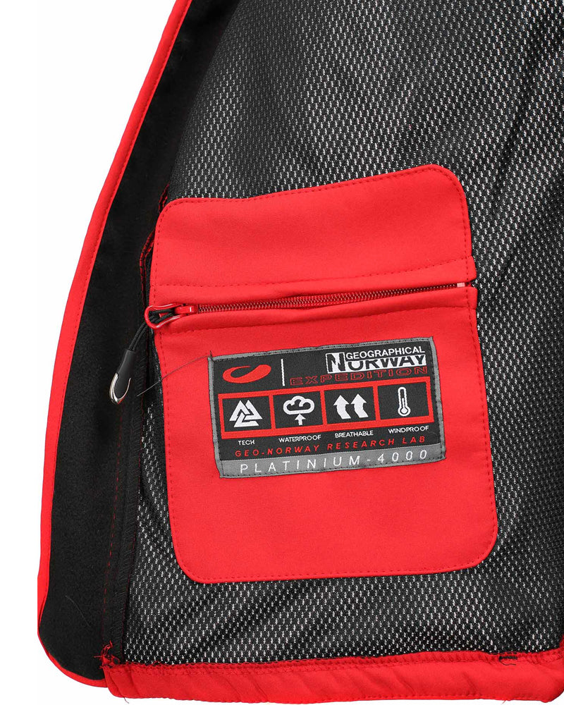 Geographical Norway Tambour-Taco softshelltakki - Punainen