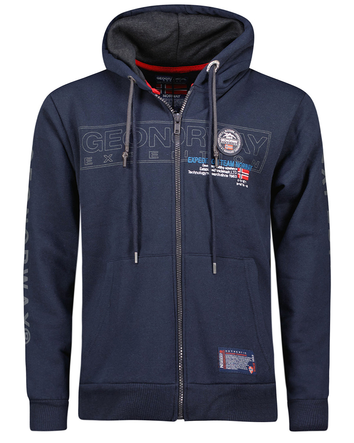 Geographical Norway Galette vetoketjuhuppari - Tummansininen 2XL