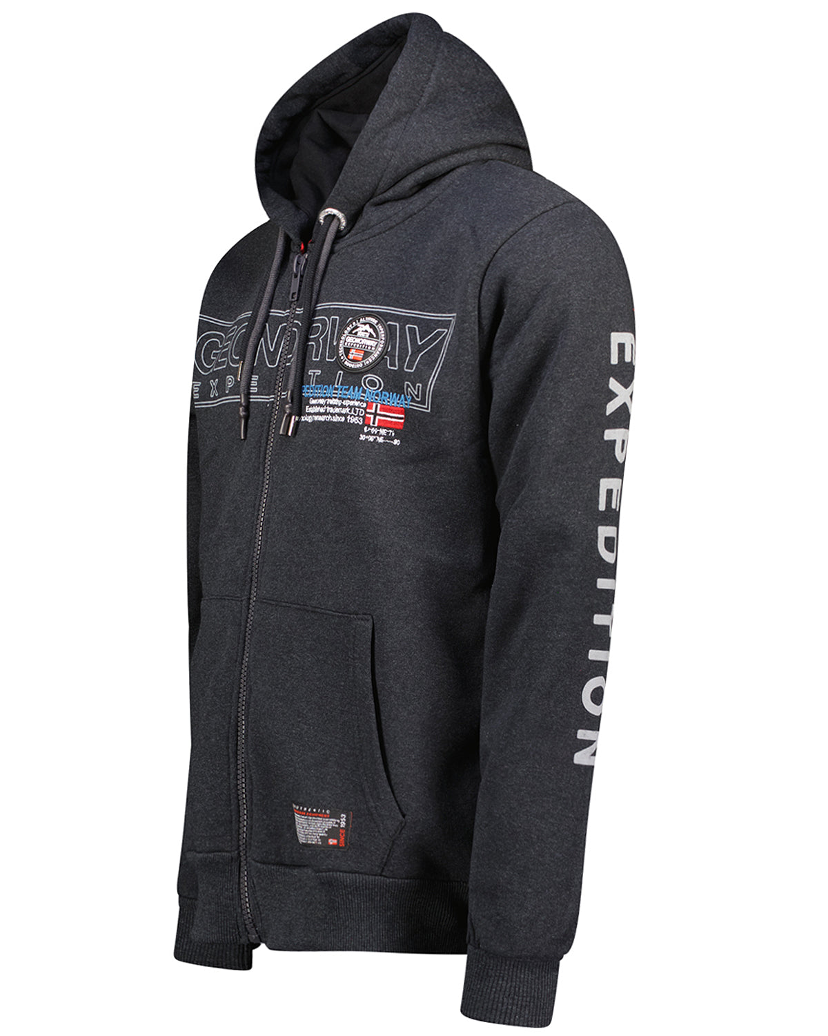 Geographical Norway Galette vetoketjuhuppari - Tummanharmaa